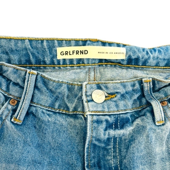 REVOLVE GrlFrend Hailey Low Rise Slim Boot Designer Blue Jeans Sz 28 - Picture 15 of 15